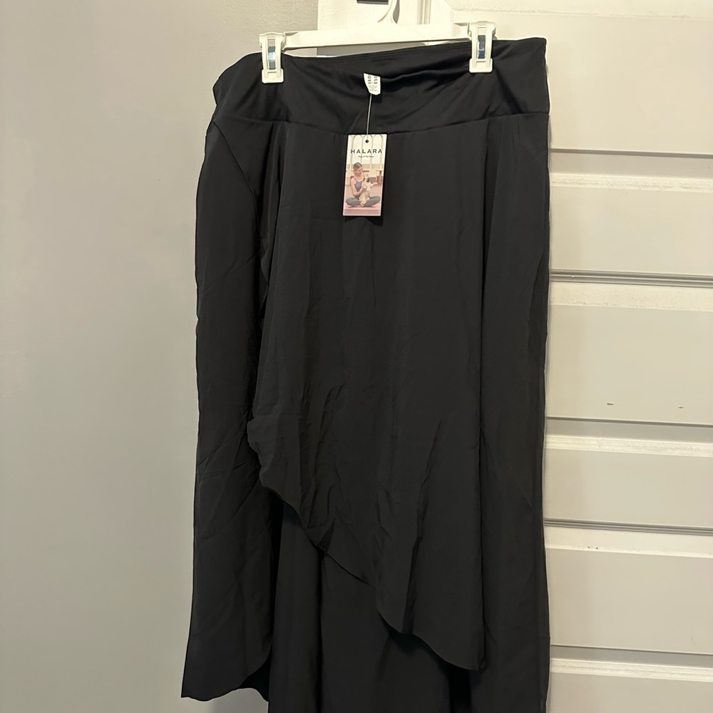 Halara Breezeful™ High Waisted High Low Ruffle 2-in-1 Flowy Midi Casual Skirt